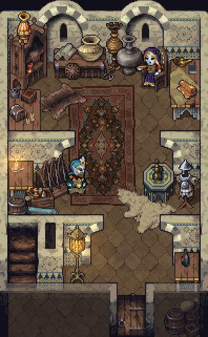 Trading House of the Azure Thread Shop Floor