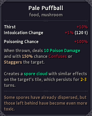 Leaving the Pale Puffball to spoil produces potent poison.